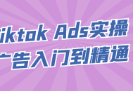 Tiktok广告营销,实战入门，熟练精通