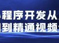 小程序开发的精彩探索,从零起步到技艺纵横视频教程