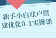 新手小白如何打造完美账户——实用0-1操作课程