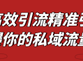 点燃你的私域流量,高效精准引流的秘诀